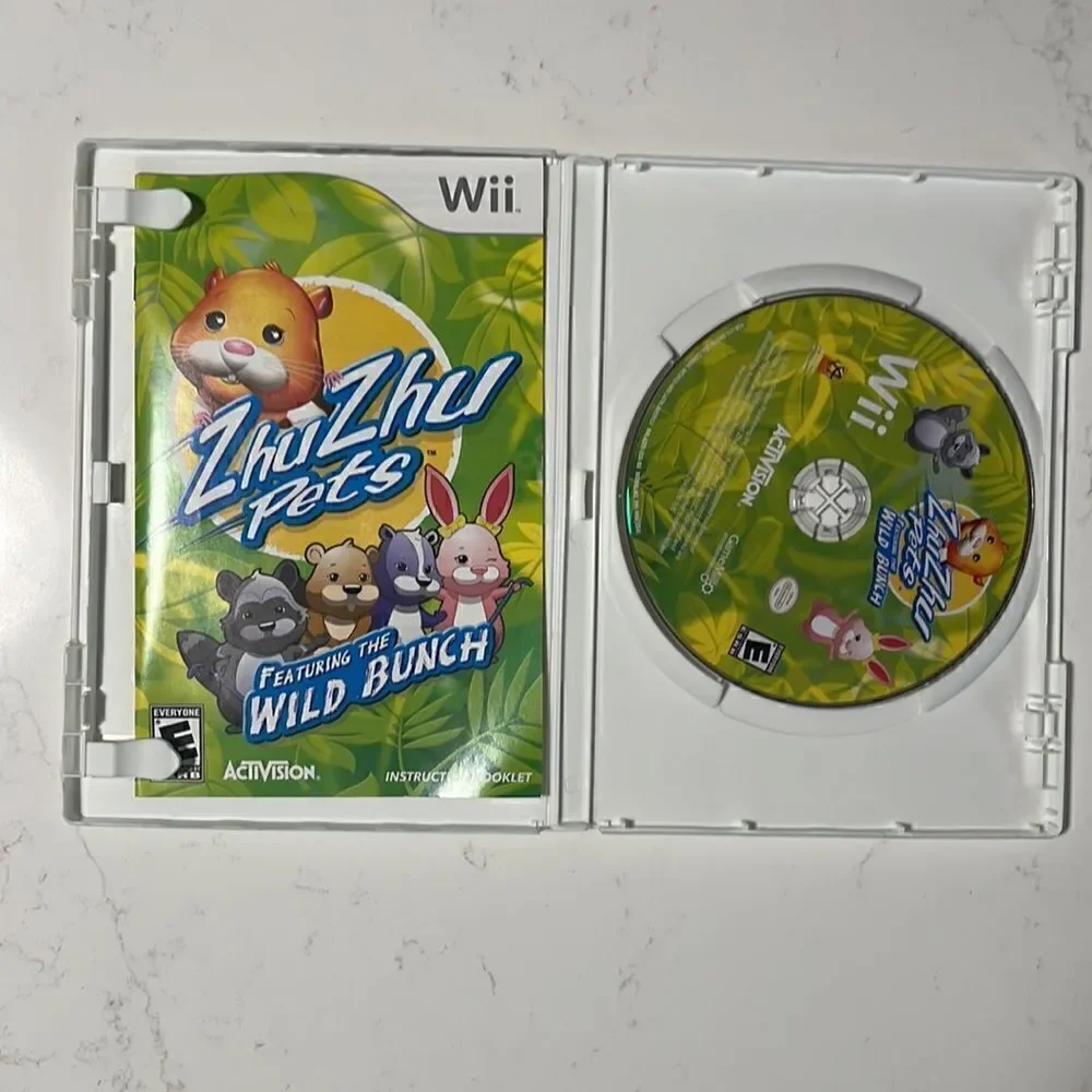 Wii ZhuZhu pets video game.  Activision.  E for Everyone.